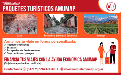 Turismo Amumap: Paquetes a Salta, Montevideo, Colonia y Mendoza